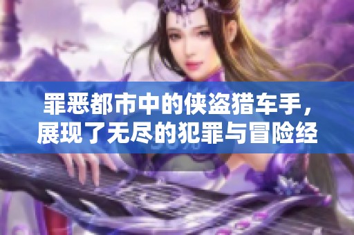 罪恶都市中的侠盗猎车手，展现了无尽的犯罪与冒险经历