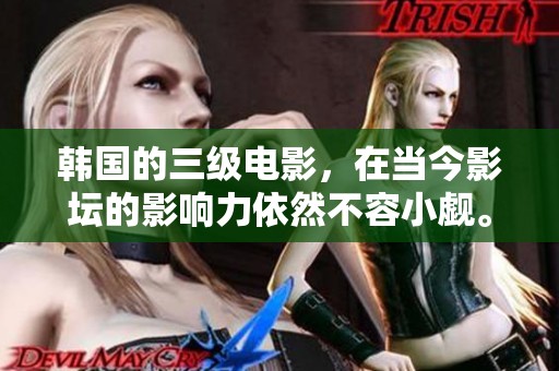 韩国的三级电影，在当今影坛的影响力依然不容小觑。