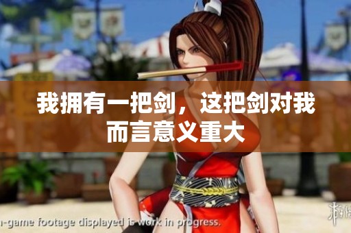 我拥有一把剑，这把剑对我而言意义重大