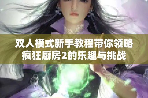 双人模式新手教程带你领略疯狂厨房2的乐趣与挑战