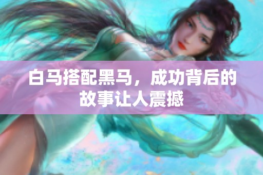 白马搭配黑马，成功背后的故事让人震撼