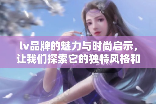 lv品牌的魅力与时尚启示，让我们探索它的独特风格和文化内涵