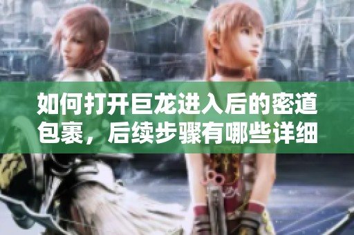 如何打开巨龙进入后的密道包裹，后续步骤有哪些详细解读
