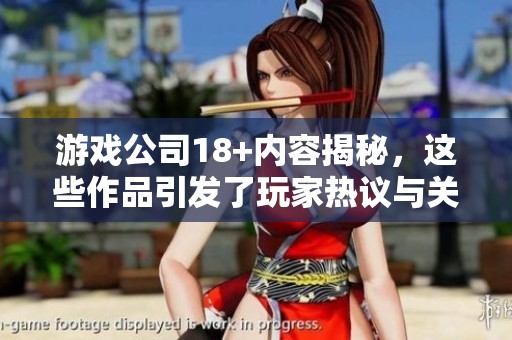 游戏公司18+内容揭秘，这些作品引发了玩家热议与关注