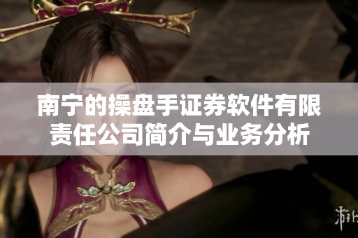 南宁的操盘手证券软件有限责任公司简介与业务分析