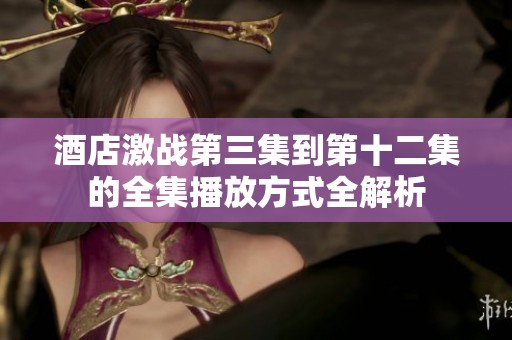 酒店激战第三集到第十二集的全集播放方式全解析