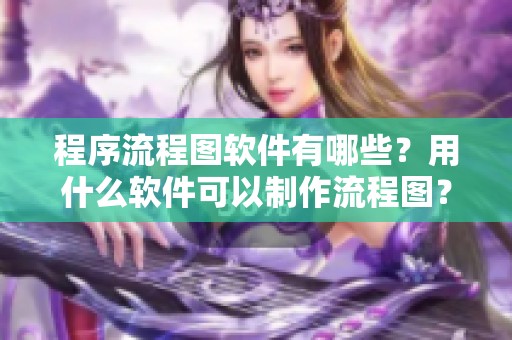程序流程图软件有哪些？用什么软件可以制作流程图？
