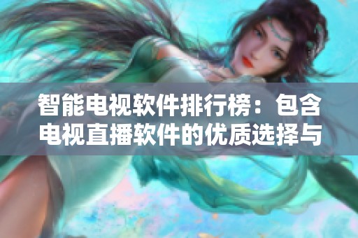 智能电视软件排行榜：包含电视直播软件的优质选择与使用体验解析