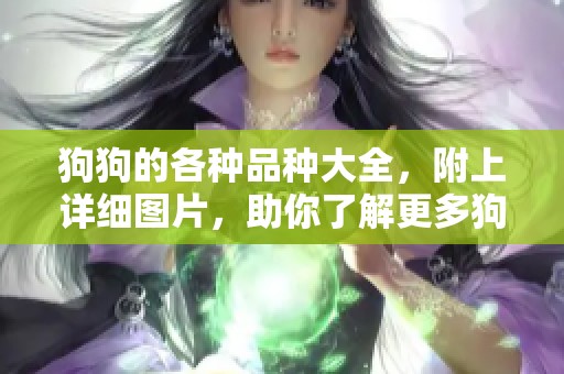 狗狗的各种品种大全，附上详细图片，助你了解更多狗狗的信息