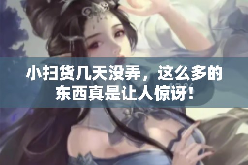 小扫货几天没弄，这么多的东西真是让人惊讶！