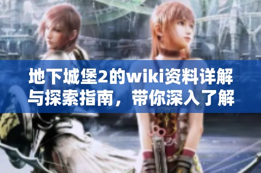 地下城堡2的wiki资料详解与探索指南，带你深入了解游戏世界真相