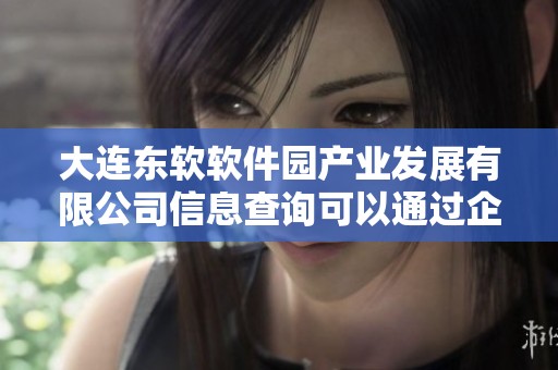 大连东软软件园产业发展有限公司信息查询可以通过企查查进行了解