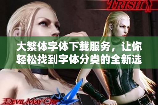 大繁体字体下载服务，让你轻松找到字体分类的全新选择，尽在求字体网