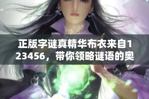 正版**真精华布衣来自123456，带你领略谜语的奥秘与乐趣